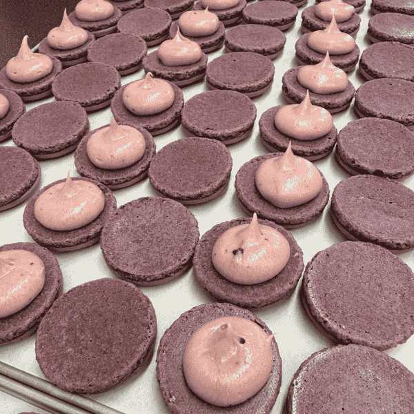 Macarons met logo