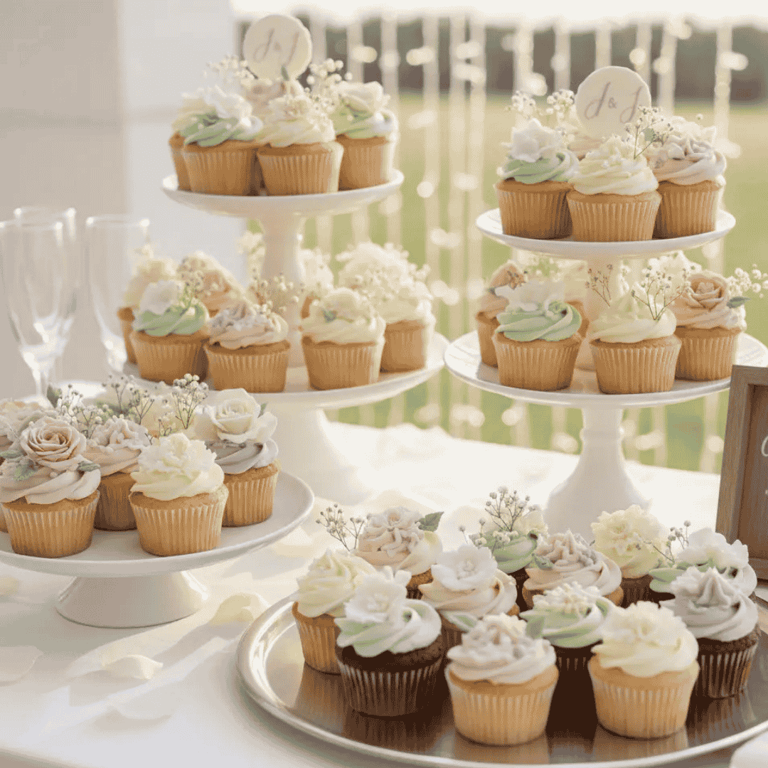 Bruiloft cupcakes