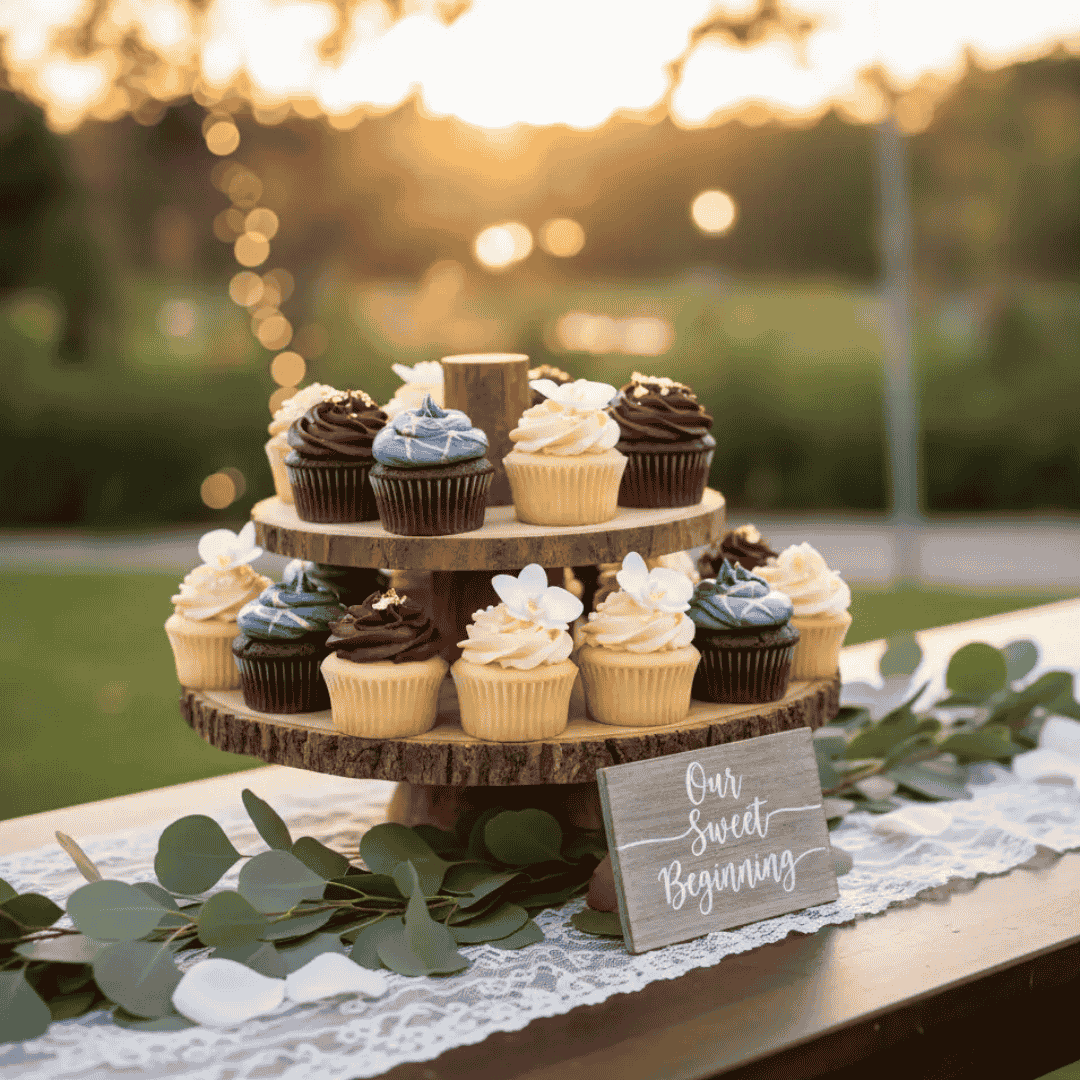 Bruiloft cupcakes